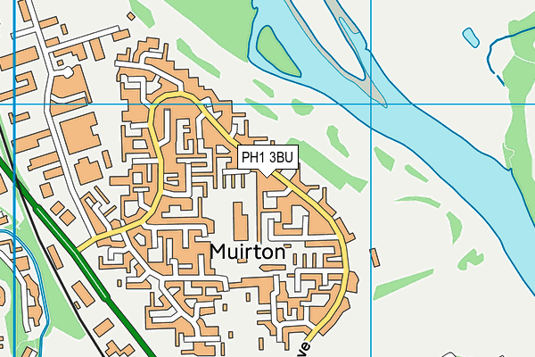 PH1 3BU map - OS VectorMap District (Ordnance Survey)