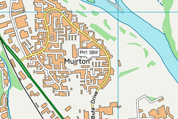 PH1 3BW map - OS VectorMap District (Ordnance Survey)