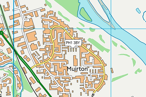 PH1 3BY map - OS VectorMap District (Ordnance Survey)