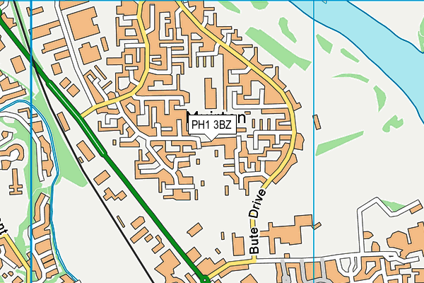 PH1 3BZ map - OS VectorMap District (Ordnance Survey)
