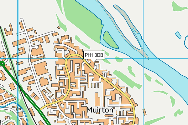 PH1 3DB map - OS VectorMap District (Ordnance Survey)