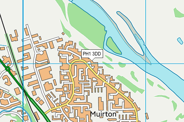 PH1 3DD map - OS VectorMap District (Ordnance Survey)