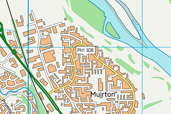 PH1 3DE map - OS VectorMap District (Ordnance Survey)