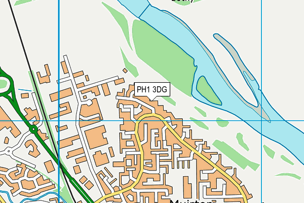 PH1 3DG map - OS VectorMap District (Ordnance Survey)