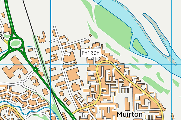 PH1 3DH map - OS VectorMap District (Ordnance Survey)
