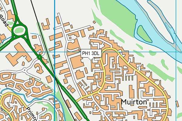 PH1 3DL map - OS VectorMap District (Ordnance Survey)