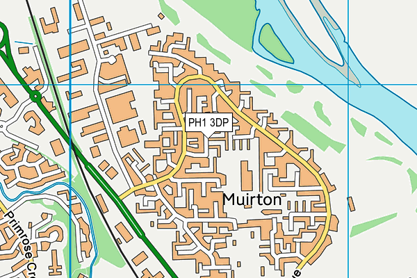 PH1 3DP map - OS VectorMap District (Ordnance Survey)