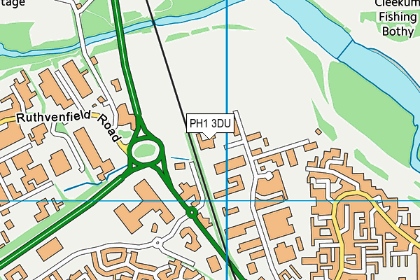 PH1 3DU map - OS VectorMap District (Ordnance Survey)