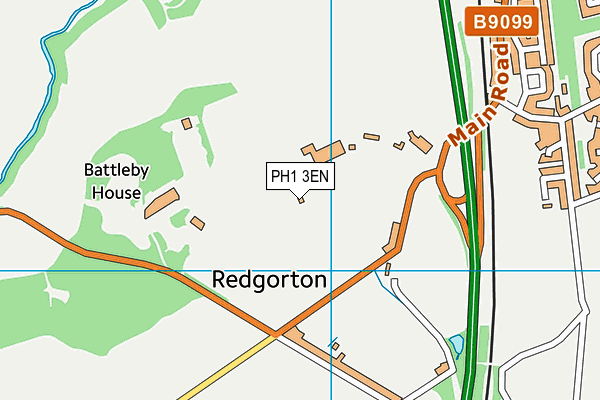 PH1 3EN map - OS VectorMap District (Ordnance Survey)