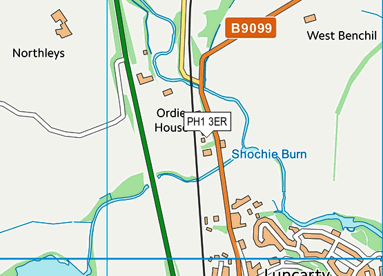 PH1 3ER map - OS VectorMap District (Ordnance Survey)