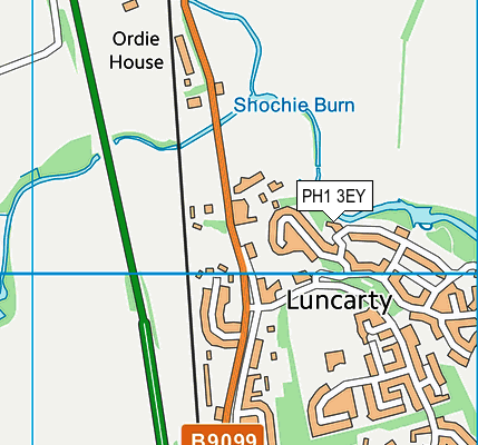 PH1 3EY map - OS VectorMap District (Ordnance Survey)