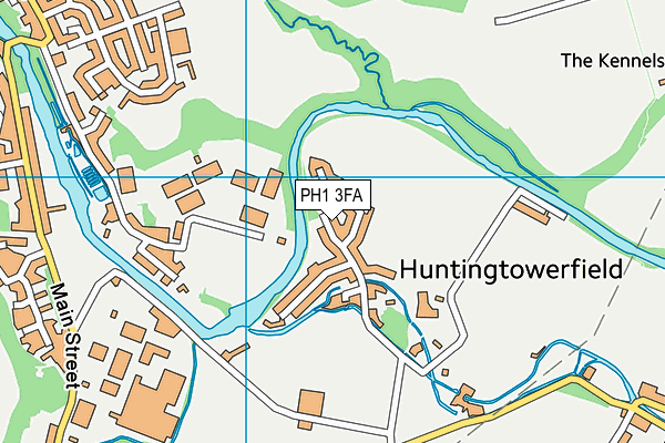 PH1 3FA map - OS VectorMap District (Ordnance Survey)