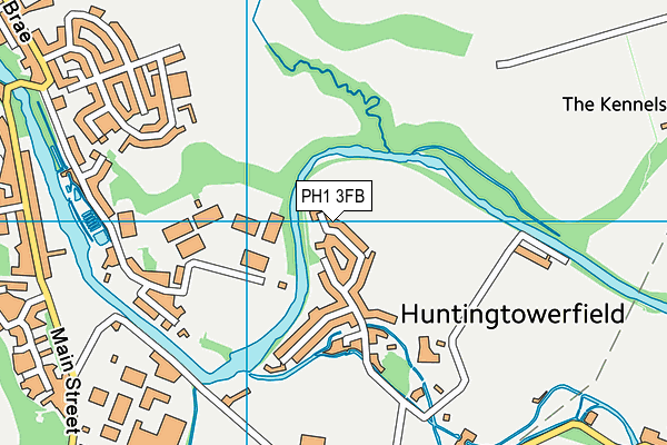 PH1 3FB map - OS VectorMap District (Ordnance Survey)
