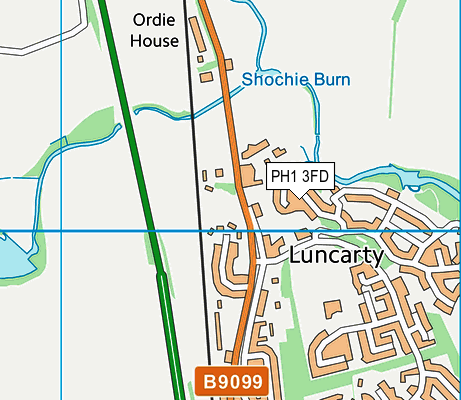 PH1 3FD map - OS VectorMap District (Ordnance Survey)