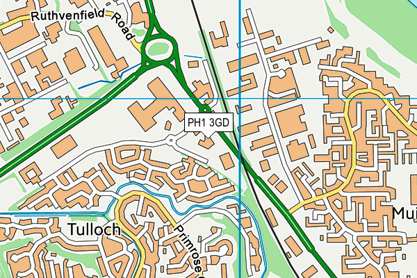 PH1 3GD map - OS VectorMap District (Ordnance Survey)