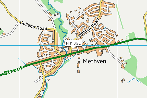 PH1 3GE map - OS VectorMap District (Ordnance Survey)