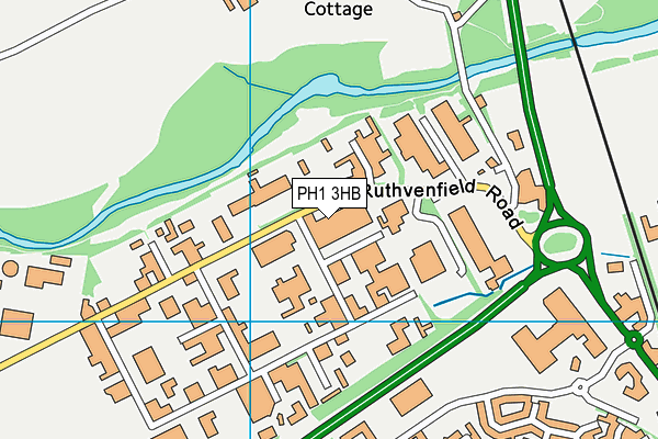 PH1 3HB map - OS VectorMap District (Ordnance Survey)