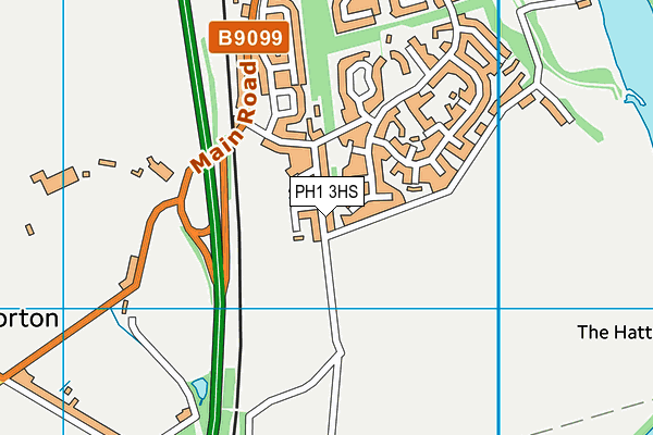 PH1 3HS map - OS VectorMap District (Ordnance Survey)