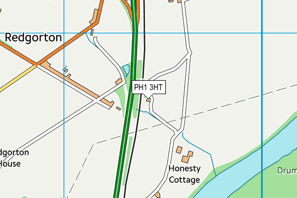 PH1 3HT map - OS VectorMap District (Ordnance Survey)