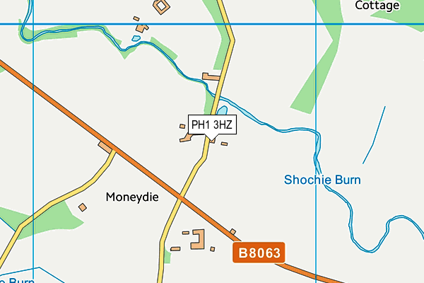 PH1 3HZ map - OS VectorMap District (Ordnance Survey)