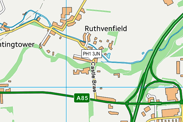 PH1 3JN map - OS VectorMap District (Ordnance Survey)