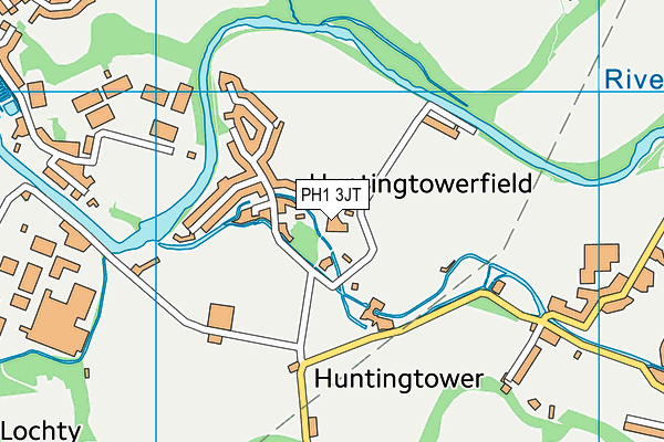 PH1 3JT map - OS VectorMap District (Ordnance Survey)