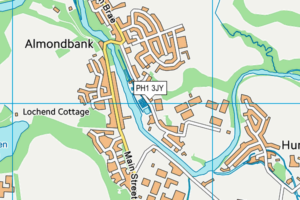PH1 3JY map - OS VectorMap District (Ordnance Survey)