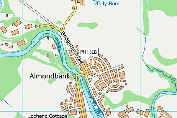 PH1 3LB map - OS VectorMap District (Ordnance Survey)