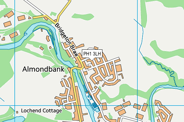 PH1 3LH map - OS VectorMap District (Ordnance Survey)