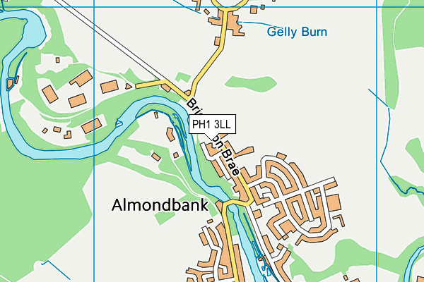 PH1 3LL map - OS VectorMap District (Ordnance Survey)