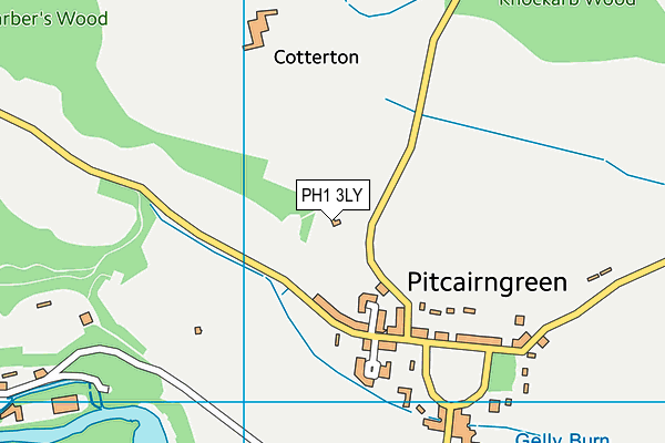 PH1 3LY map - OS VectorMap District (Ordnance Survey)