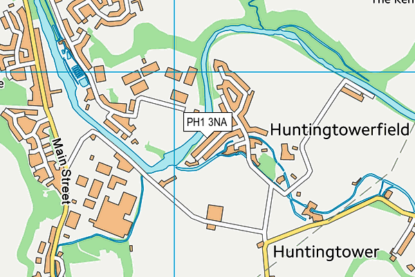 PH1 3NA map - OS VectorMap District (Ordnance Survey)