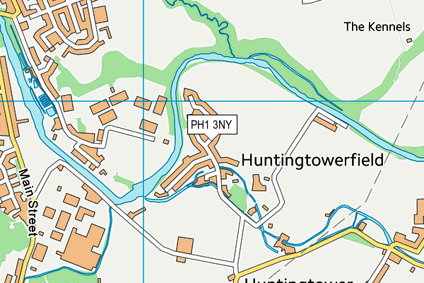 PH1 3NY map - OS VectorMap District (Ordnance Survey)