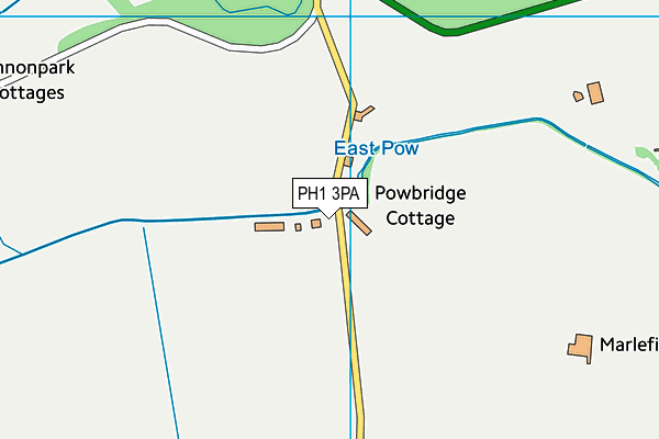PH1 3PA map - OS VectorMap District (Ordnance Survey)
