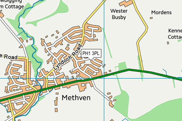 PH1 3PL map - OS VectorMap District (Ordnance Survey)