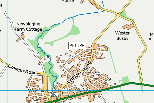 PH1 3PP map - OS VectorMap District (Ordnance Survey)