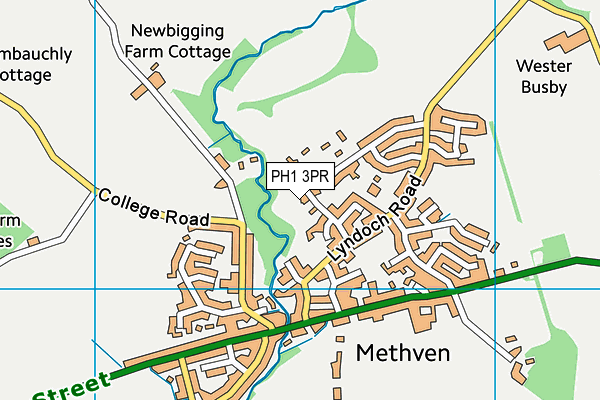 PH1 3PR map - OS VectorMap District (Ordnance Survey)