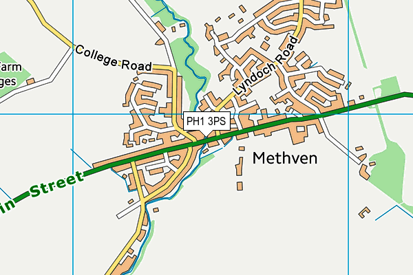 PH1 3PS map - OS VectorMap District (Ordnance Survey)