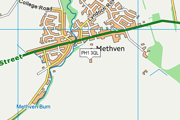 PH1 3QL map - OS VectorMap District (Ordnance Survey)