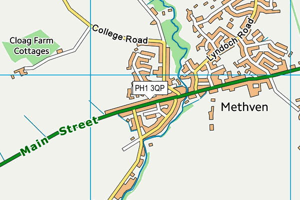 PH1 3QP map - OS VectorMap District (Ordnance Survey)