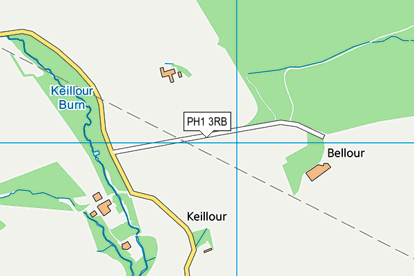 PH1 3RB map - OS VectorMap District (Ordnance Survey)