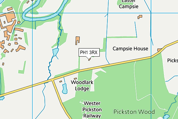 PH1 3RX map - OS VectorMap District (Ordnance Survey)