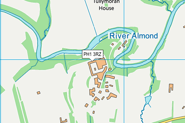 PH1 3RZ map - OS VectorMap District (Ordnance Survey)