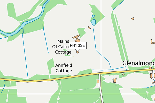 PH1 3SE map - OS VectorMap District (Ordnance Survey)