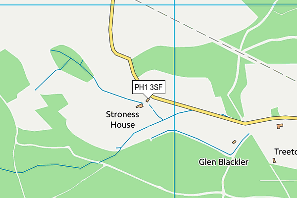 PH1 3SF map - OS VectorMap District (Ordnance Survey)