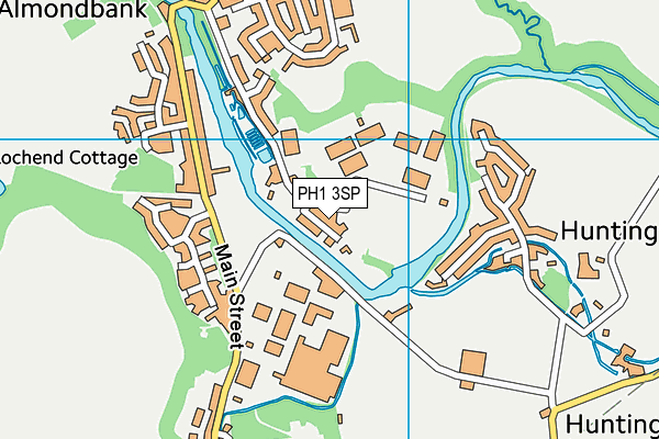 PH1 3SP map - OS VectorMap District (Ordnance Survey)