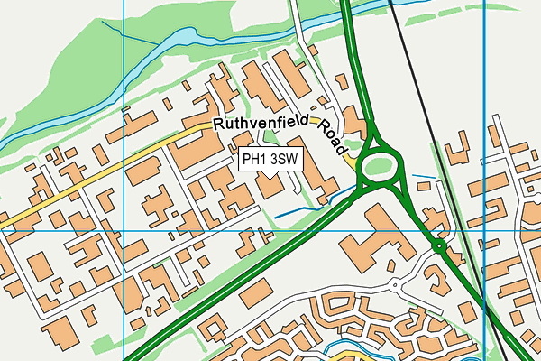 PH1 3SW map - OS VectorMap District (Ordnance Survey)
