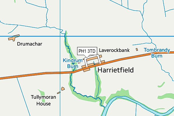 PH1 3TD map - OS VectorMap District (Ordnance Survey)