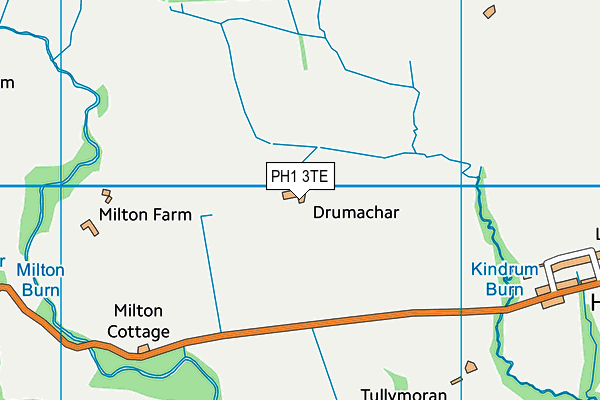 PH1 3TE map - OS VectorMap District (Ordnance Survey)