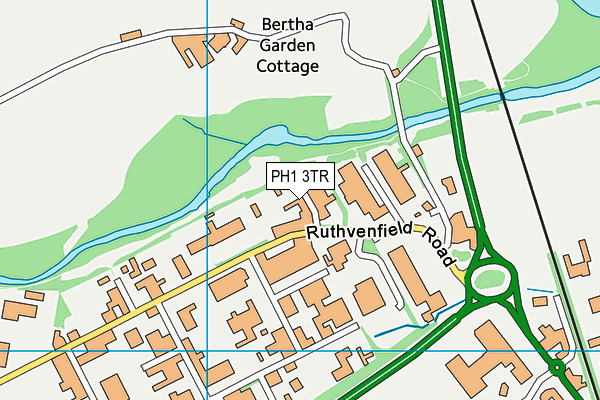 PH1 3TR map - OS VectorMap District (Ordnance Survey)